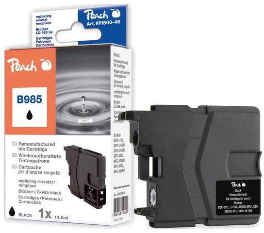 DrTusz Peach black duża wydajność kompatybilny z LC-985bk PI500-45