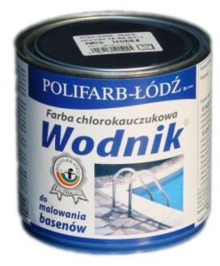 WODNIK Farba chlorokauczukowa do malowania basenów 0.8l EFAE-373B1