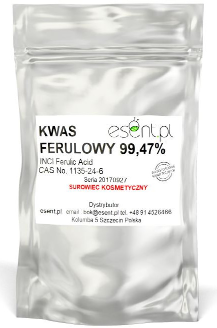 Kwas Ferulowy Stymuluje produkcję Kolagenu 10g