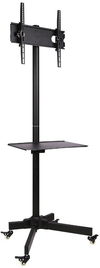 Techly Techly Stojak mobilny do TV LCD/LED/Plazma 23''-55'' 25kg VESA pochylany z półką 100730