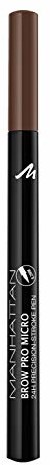 Manhattan Brow Pro Micro Pen Dark Brown, łatwe nanoszenie z precyzyjną końcówką do napełniania brwi