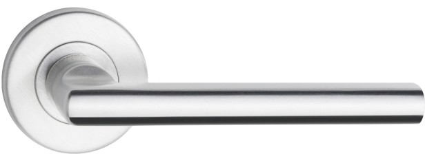 Metro Klamka drzwiowa Metalbud okrągły szyld stal nierdzewna