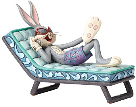 Disney Traditions Hollywood Hare 4055776 Looney Tunes  Bugs Bunny Figurine, Resin, wielokolorowa, 6.5 x 16 x 12 cm 4055776