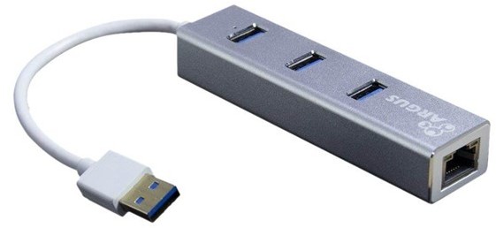 Inter-Tech Inter-Tech Argus IT-310-S USB hub - 3 - Srebrny 88885471