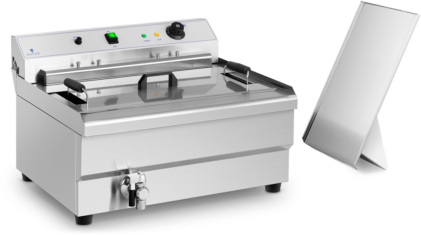 Royal Catering Smażalnik - 30 l - 400 V - kosz RCBG-30STHB RCBG-30STHB