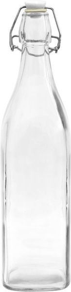 Browin Butelka szklana z kapslem mechanicznym kwadratowa 1l, marki bhk1