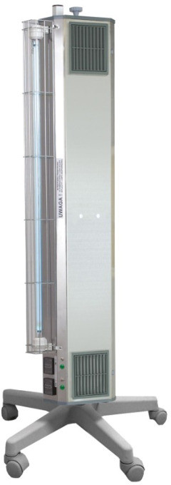 Ultra-viol Sp.j NBVE-110/55PLW 2-funkcyjna lampa bakteriobójcza przepływowa 2x55W+55W mobilna z licznikami LED NBVE 110/55 PLW