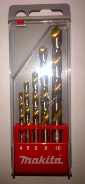 MAKITA Zestaw wierteł do metalu HSS, 5 szt.
