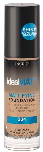 Ingrid Podkład mineralny matujący Ideal Matt nr 304 30ml Verona