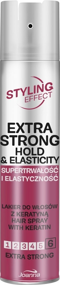 Joanna Styling Effect Lakier do włosów Supertrwałość i Elastyczność extra strong 250ml 114642