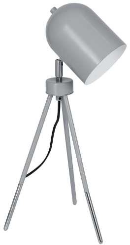 Luminex Lampka biurkowa Table Lamps 8431 lampa stołowa 1x60W E27 szara chrom