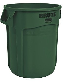 Rubbermaid Commercial Products Rubbermaid fg262000dgrn Brut Container bez pokrywy 76 L, plastik, zielony, 58 x 57 x 79 cm FG262000DGRN