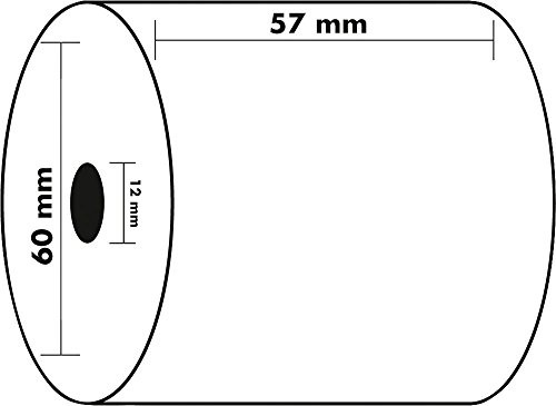 Exacompta 43807e rolka 1-warstwowe termicznie (wysoka rozdzielczość do kasy, szerokość: 80 MM, średnicy rdzeń: 12 MM, długość: 76 m) 40347E