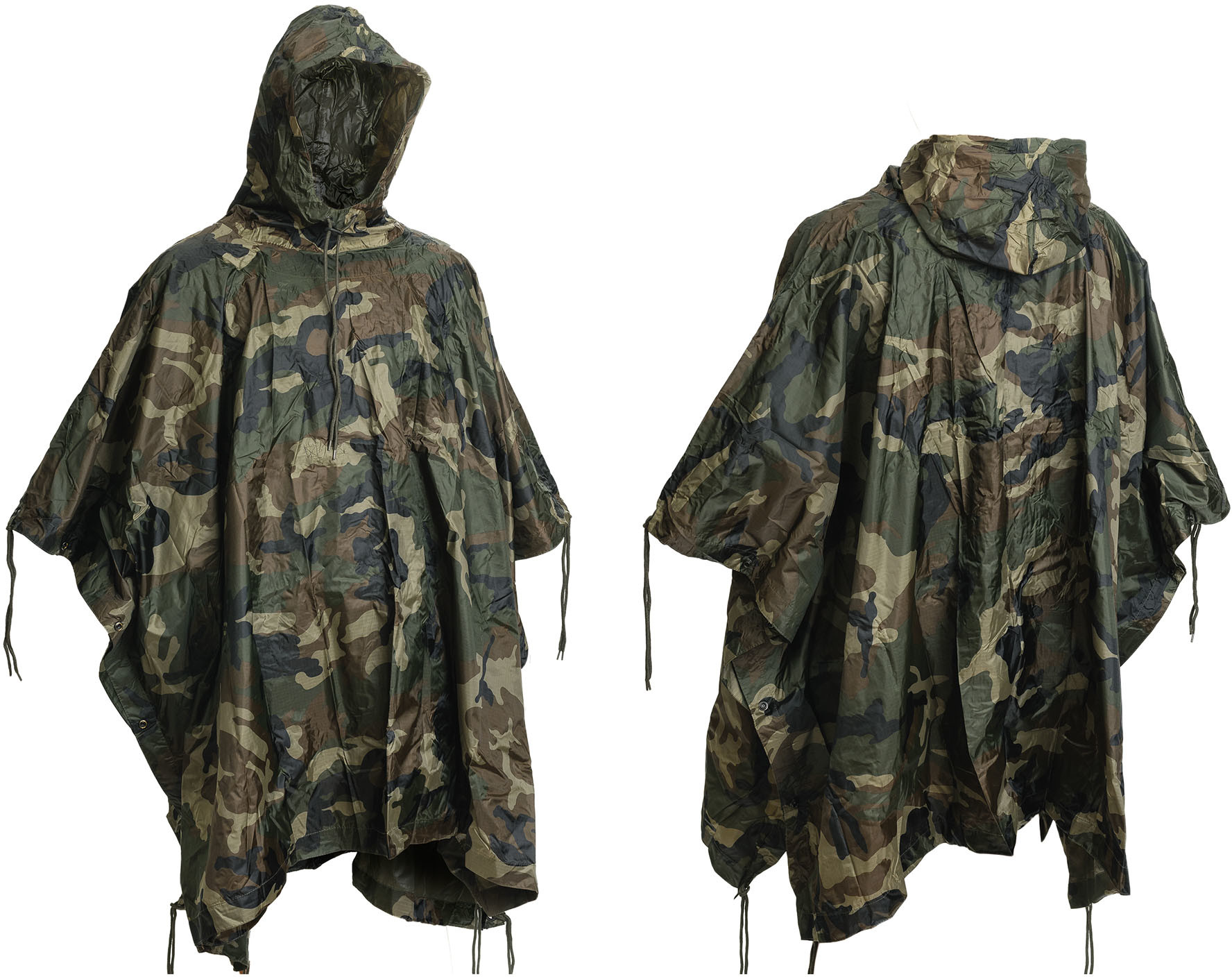 Poncho Pałatka Peleryna Przeciwdeszczowa Woodland