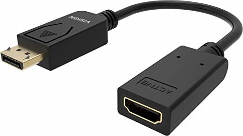 Vision Profesjonalny adapter DisplayPort do HDMI klasy montażowej TC-DPHDMI/BL