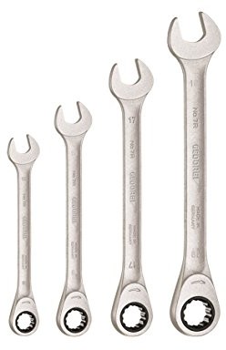 GEDORE zestaw kluczy płaskich z grzechotką S 7 R-04