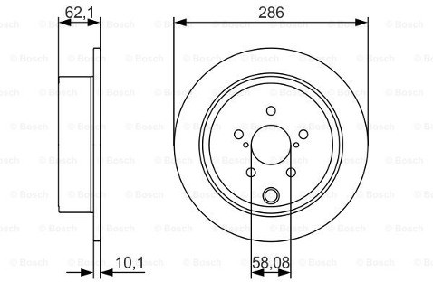 BOSCH Tarcze hamulcowe (komplet 2 sztuk) 0 986 479 A10