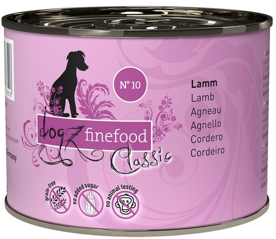 Zdjęcia - Karm dla psów Dogz Finefood Classic N.10 Jagnięcina puszka 200g