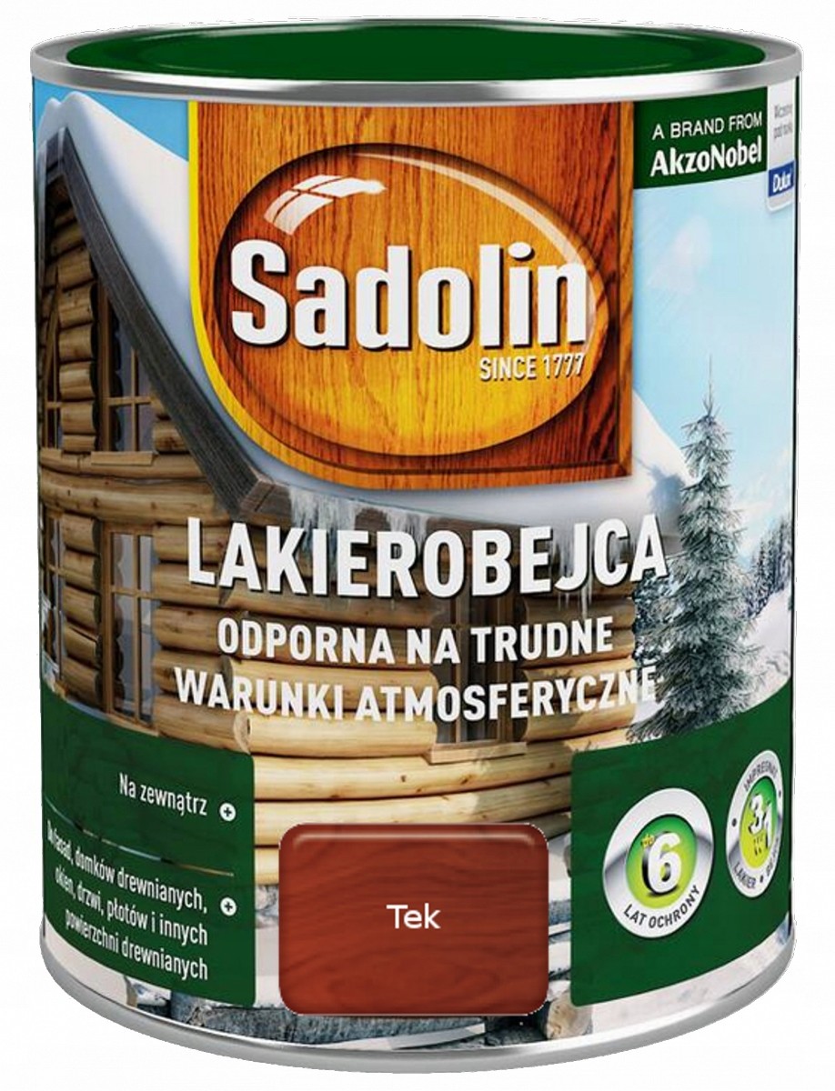 Sadolin Odporna lakierobejca 2,5L Tek Tik Teak dre