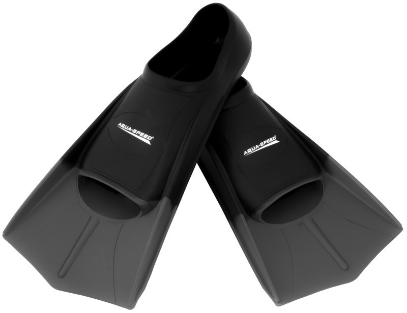 Aqua-speed Płetwy treningowe AquaSpeed krótkie 26 czarno-szare Rozmiar buta: 33-34 2722_CZSZ_33-34