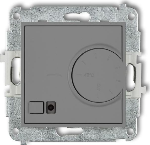 KARLIK Regulator temperatury z czujnikiem podpodłogowym MINI szary 27MRT-1