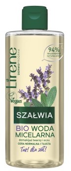Bio Lirene SZAŁWIA woda micelarna CERA NORMALNA I TŁUSTA 400ml