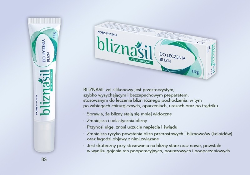 NORIS Pharma BLIZNASIL Żel silikonowy do leczenia blizn 15g