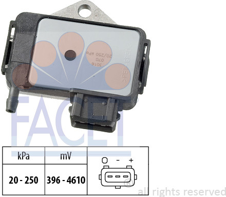 FACET Czujnik ciśnienia powietrza, adaptacja wysokościowa FACET 10.3016 10.3016