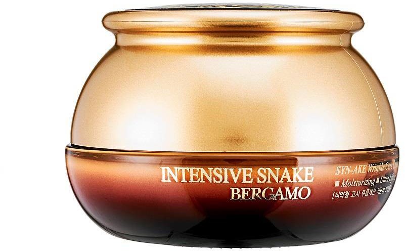 BERGAMO Intensive Snake SYN-AKE Wrinkle Care Cream przeciwzmarszczkowy krem do twarzy z ekstraktem z jadu węża 50ml