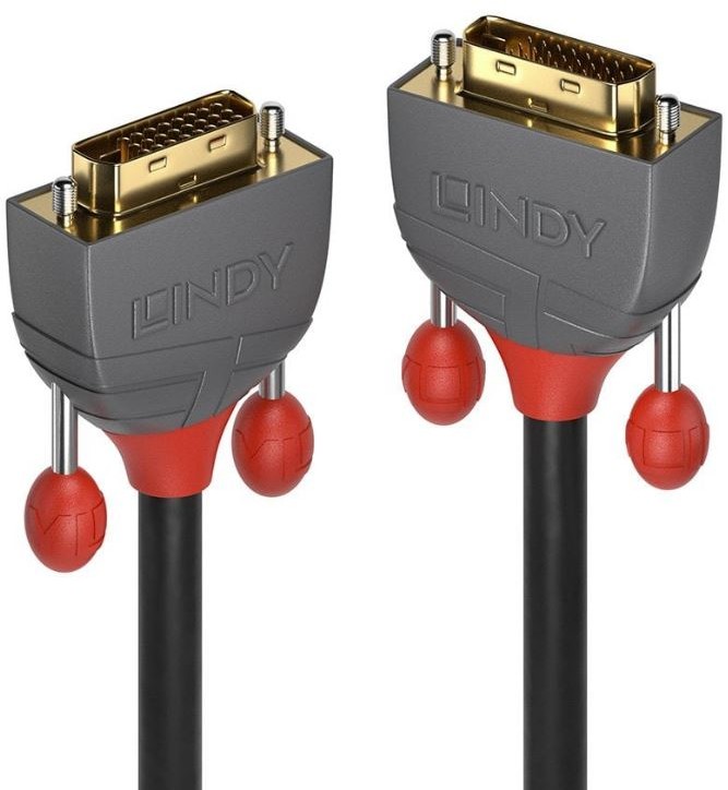 Lindy 36221 Kabel DVI-D Dual Link Anthra Line 1m LY-36221