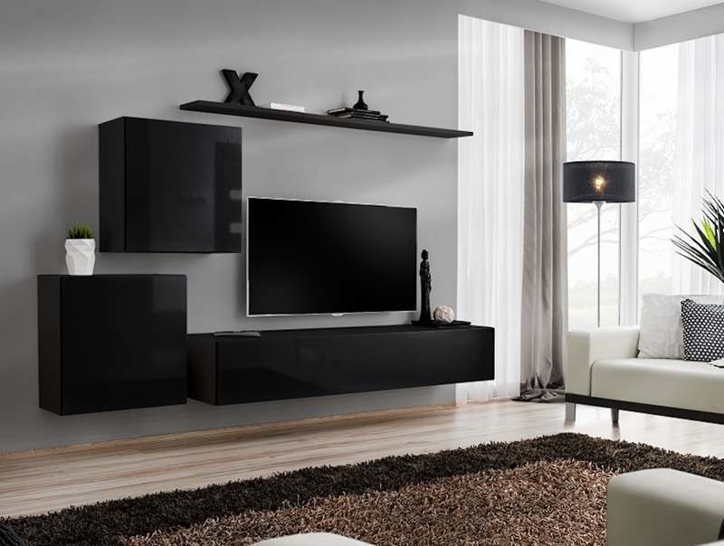 MEBLOŚCIANKA SWITCH 5 CZARNY POŁYSK 26 ZZ SW 5