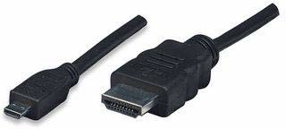 Techly Highspeed kabel HDMI z kanałem Ethernet 1,4 A M/MicroD M, 5 m czarny 309463