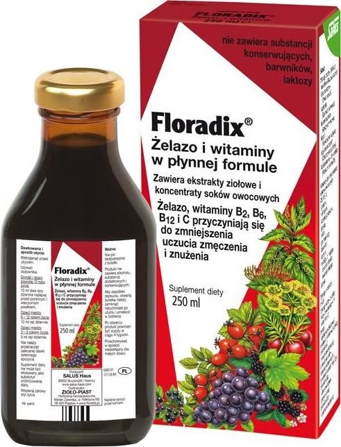Zioło-Piast FLORADIX Żelazo i witaminy tonikb/alkoh 2 7906