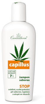 Cannaderm Capillus Szampon na problemy łojotokowe AZS łuszczycę 150ml 7% oleju z konopi FDC4-42577