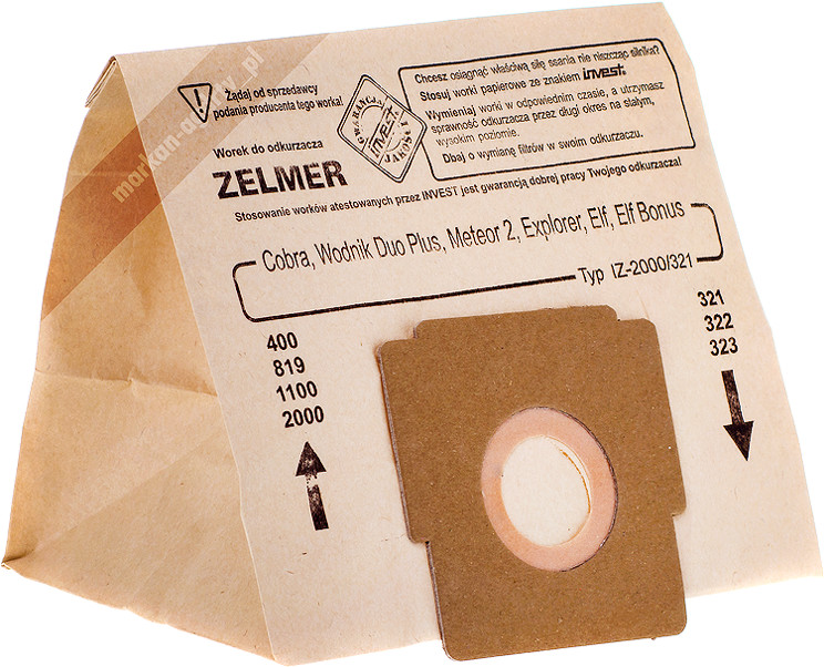 Zelmer Worek 2000 321 Cobra Meteor 2 Elf Oddysey