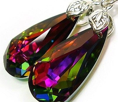 Swarovski SREBRNE KOLCZYKI VITRAIL MEDIUM 24mm