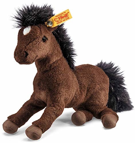 Steiff Hanno Hanno - 22 cm - pluszowy koń leżący - przytulanka dla dzieci - koń pluszowy - miękki i nadający się do prania - brązowy (280351) 280351