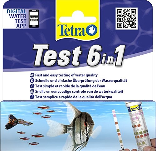 Tetra TETRA pasków Test 6in1 (woda Test na puszkę z DAS Aquarium, szybkie i łatwe sprawdzanie czajnik w wysokiej jakości), 1 (25)