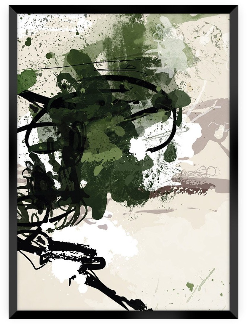 Dekoria Dekoria Plakat Abstract II 50 x 70 cm Ramka Czarna 222E-000-29