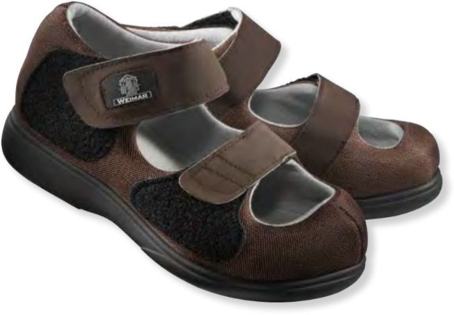 But terapeutyczny o regulowanej konstrukcji z osłoną palców - wsparcie stopy cukrzycowej, ochrona wrażliwych stóp (Fior&Gentz Weimar)