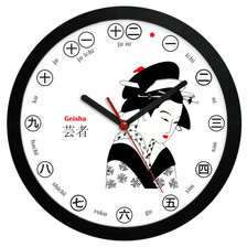Atrix Zegar ścienny solid Japonia gejsza ATE2301GJ