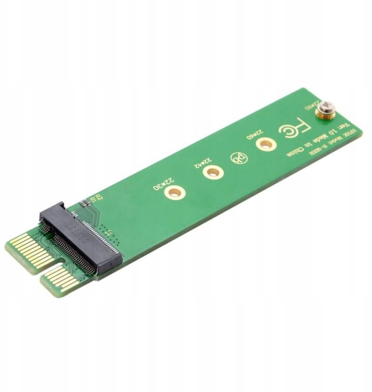 Adapter M.2 NVMe Key M do PCI-e x1 Ssd