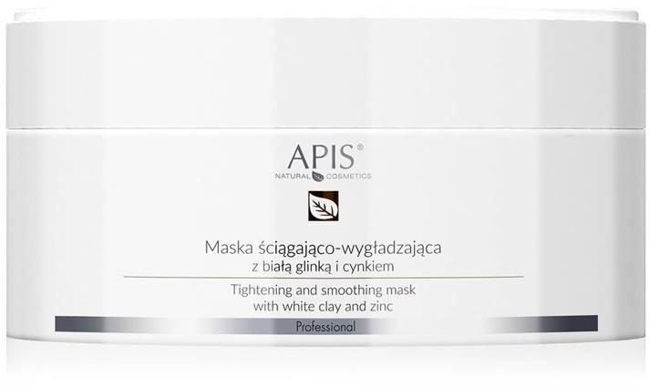 Apis Professional Maska ściągająco-wygładzająca z białą glinką i cynkiem 200g