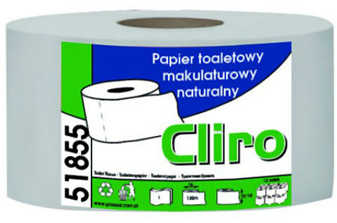 Jumbo Clean Papier toaletowy 1 warstwa 130 m szary makulatura C51855
