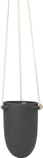 Ferm Living Doniczka wisząca Speckle 13,5 cm ciemnoszara 1104263993