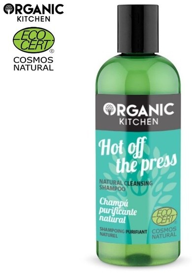Organic Surge Kitchen Kitchen Gorąco z prasy Naturalny oczyszczający szampon do włosów 260ml