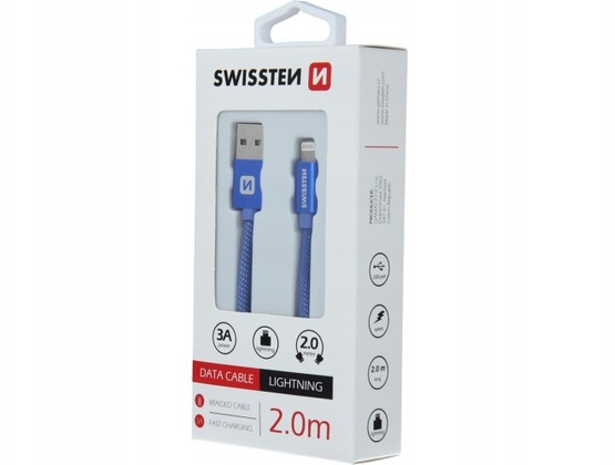 Swissten Kabel Lightning 2m