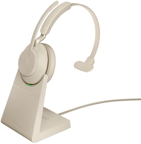 Jabra Evolve2 65 Link380a UC Mono Stand Beige (26599-889-988)