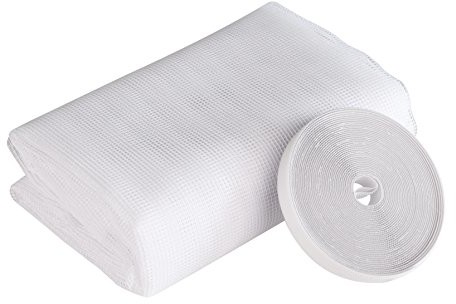 Windhager ochrona przed owadami Plus siatka na owady, 100 x 130 cm, biały