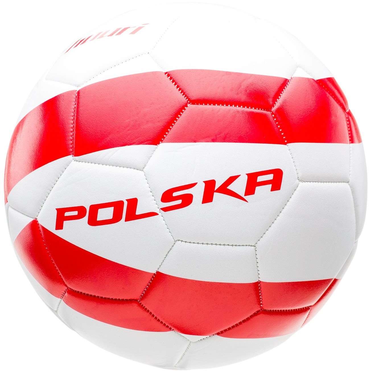 HUARI Piłka HUARI POLSKA WORLD CUP 6709-WHITE/FIERY RED